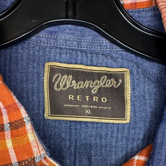 Wrangler Retro Multicolor Plaid Pearl Snap Western Shirt XL - Picture 2 of 5